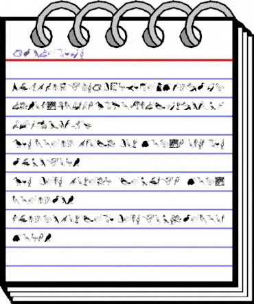 FlyWithMe Regular animated font preview