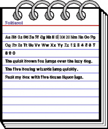 Folderol Regular animated font preview