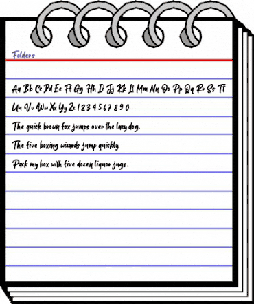 Folders Regular animated font preview