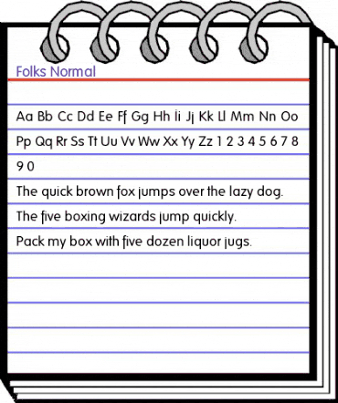 Folks Regular animated font preview