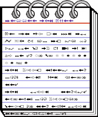 Follow The Arrow Regular animated font preview