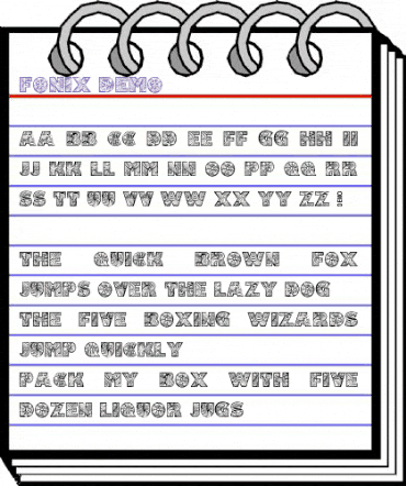 Fonix Demo animated font preview