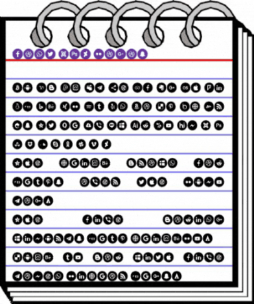 font 120 logos Regular animated font preview