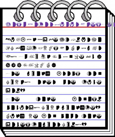 Font Color Qatar Regular animated font preview