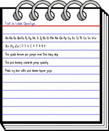 Font de Labile Regular animated font preview