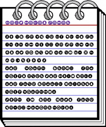 Font logos Color Regular animated font preview