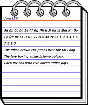 font129 Normal animated font preview