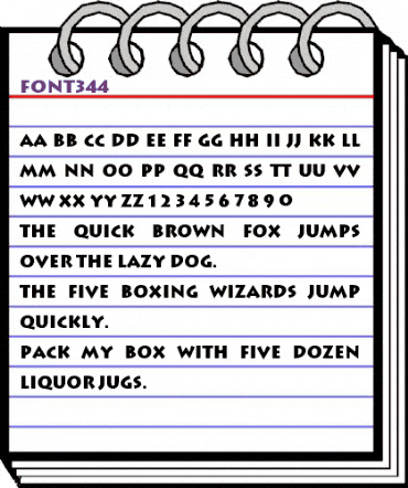 font344 Bold animated font preview