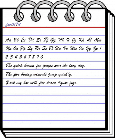 font373 Regular animated font preview