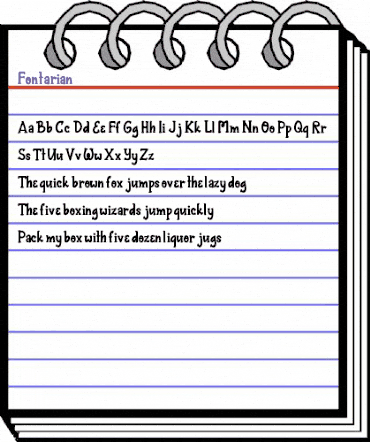 Fontarian Regular animated font preview