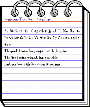 FontesqueText-Bold Regular animated font preview FontesqueText-Bold Regular animated font preview