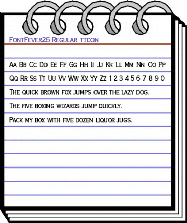 FontFever26 Regular animated font preview FontFever26 Regular animated font preview