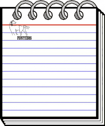 FONTIERS Regular animated font preview