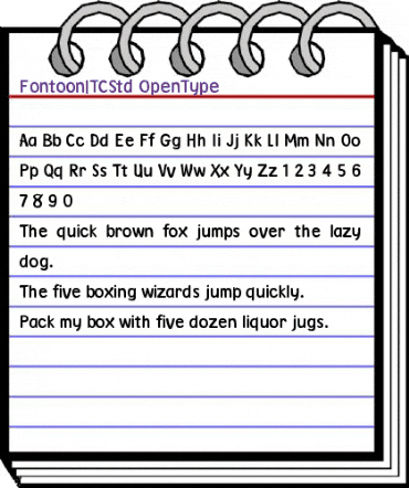 Fontoon ITC Std Regular animated font preview