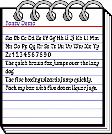 Fonty Demo animated font preview