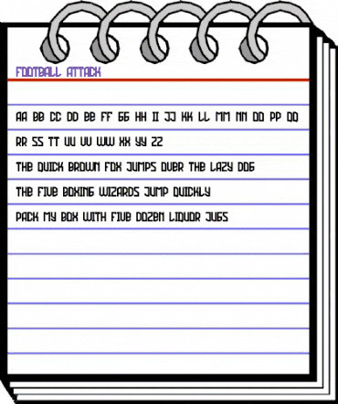 Football Attack Regular animated font preview Football Attack Regular animated font preview