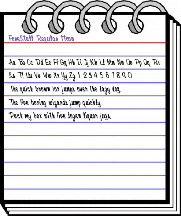 ForeStall Regular animated font preview ForeStall Regular animated font preview