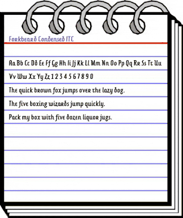 Forkbeard Condensed ITC Condensed animated font preview Forkbeard Condensed ITC Condensed animated font preview