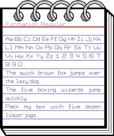 Formation Regular animated font preview