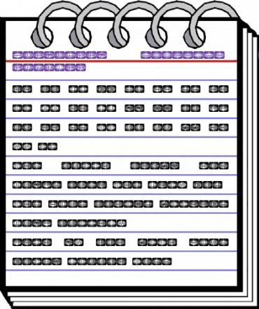 Formogram Squarish Hollow Regular animated font preview