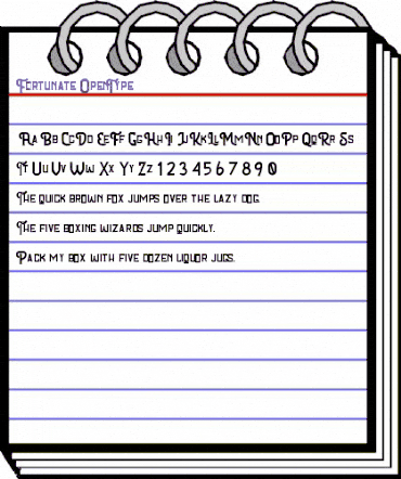 Fortunate Regular animated font preview