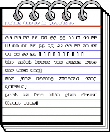 foton torpedo Fenotype animated font preview