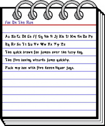 Fox On The Run 4 Bold animated font preview Fox On The Run 4 Bold animated font preview