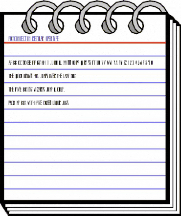 Fox Connection Regular animated font preview