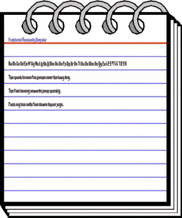 Fraktured Humanity Regular animated font preview