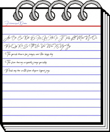 Francisco Regular animated font preview