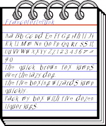 FrancofortePunk Regular animated font preview