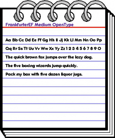 FrankfurterEF Medium animated font preview