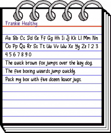 Frankie Healthy Regular animated font preview Frankie Healthy Regular animated font preview