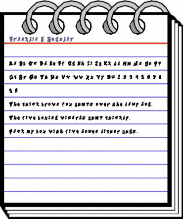 Franklin E Regular animated font preview