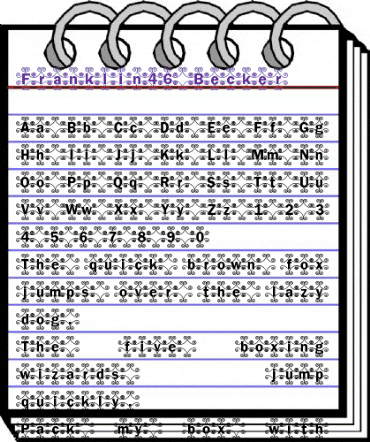 Franklin46 Becker Regular animated font preview