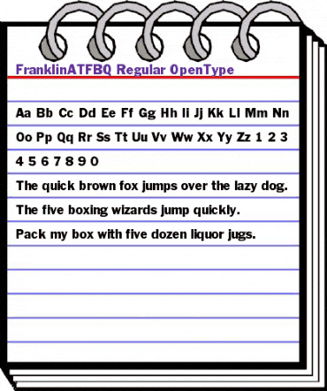 Franklin ATF BQ Regular animated font preview