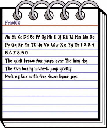 Frankly Regular animated font preview