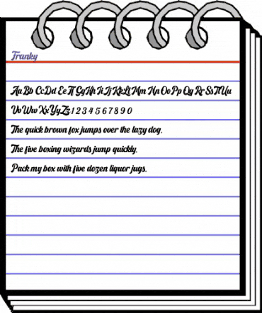 Franky Regular animated font preview