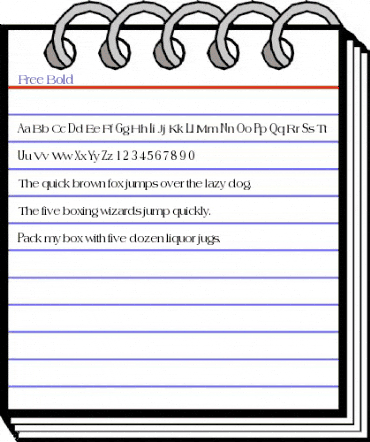 Free Bold animated font preview