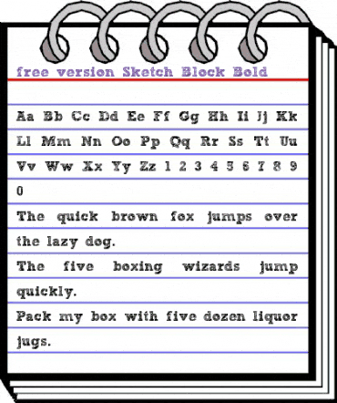 Sketch Block Bold animated font preview Sketch Block Bold animated font preview