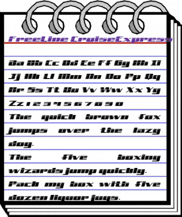 FreeLine Regular animated font preview FreeLine Regular animated font preview