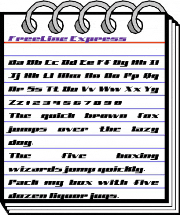 FreeLine Regular animated font preview FreeLine Regular animated font preview