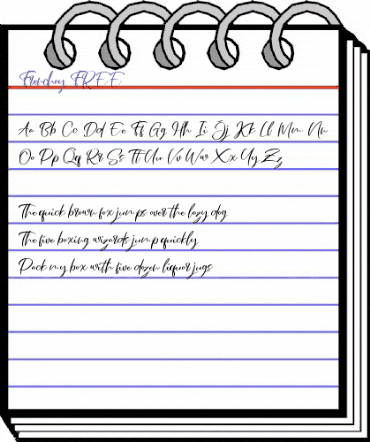 Frenchoy FREE Regular animated font preview