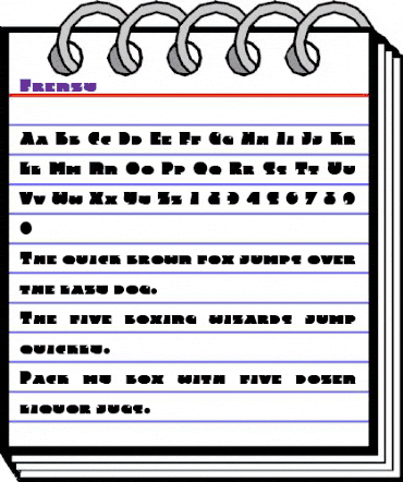Frenzy Medium animated font preview