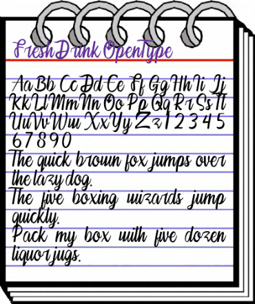 Fresh Drink Regular animated font preview Fresh Drink Regular animated font preview
