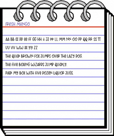 Fresh Mango Regular animated font preview