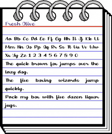Fresh Olive Regular animated font preview Fresh Olive Regular animated font preview