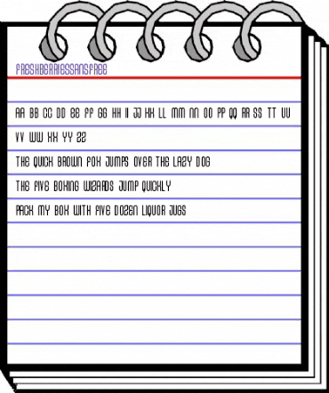 FRESH BERRIES SANS FREE Regular animated font preview