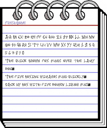 FreshBone Regular animated font preview