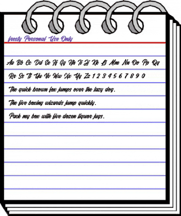 Fresty Script Regular animated font preview